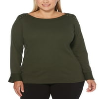 Rafaella ženska plus džemper s detaljima za vezanje ramena
