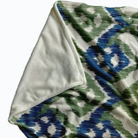 Hipsterska deka od flisa od 50 60, duboko kobaltno plava