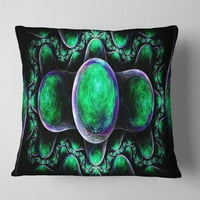 Dizajnerski zeleni Egzotični fraktalni jastuk s apstraktnim uzorkom-18.18