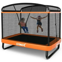 Gyma unutarnji vanjski 6ft dječji rekreativni trampolin w Swing Sigurnosni kućište narančasto