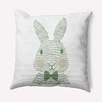 Jednostavan Uskršnji jastuk od poliestera s printom tratinčice zelene i bijele životinje