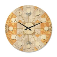 Dizajnerski dizajn retro geometrijski dizajn moderni drveni zidni sat sredinom stoljeća