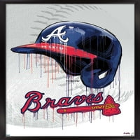 Plakat na zidu Atlanta Braves-kaciga za kapanje, 14.725 22.375