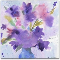 Zaštitni znak likovna umjetnost Purple Blossoms Canvas Art by Sheila Golden
