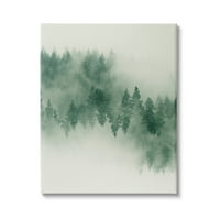 Studell nadrealna maglovita šumska stabla krajobrazna slika galerija zamotana platna za tisak zidne umjetnosti