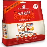Stella & Chewys Beef Superclends Mixer Obluda za smrzavanje suha hrana za suhe pse, 3. oz