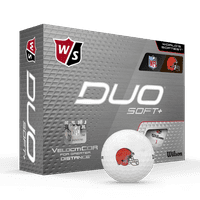 Wilson Staff Duo Soft + NFL Golf Balls White, Cleveland Browns