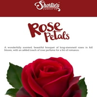 Svijeća za petace ruža - velika ružičasta 16. oz. Vrlo mirisna staklena svijeća - napravljena od prirodnih ulja