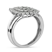 Imperijalno 10k bijelo zlato 1 10CT TDW Dijamantni prsten za žene za žene
