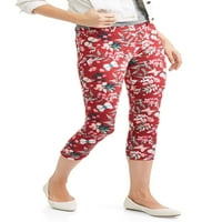 Ženske tiskane jezgre Capri hlače