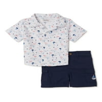 Quilte Baby Boy & Toddler Boy majica i kratke hlače, 2-komad, veličine 0 3M-4T