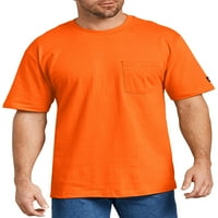 Pravi dickies muškarci i velika muški poboljšana vidljivost majice s teškim rukavima s kratkim rukavima
