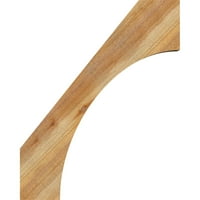 Ekena Millwork 36 W 36 H pravokutni Gable Oblub: Primijeni, funkcionalni, grubi pisan zapadni crveni cedar Gable